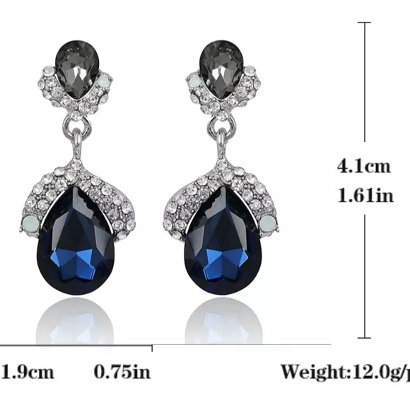 Rhinestone Pendientes Earrings 💎 - Picture 5 of 5